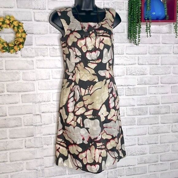 DKNY Vintage Midi High Neck Dress with Pockets Size 2 - Picture 1 of 6
